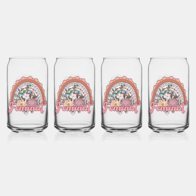 Feminist Glasses Dosenglas (Vorderseite)