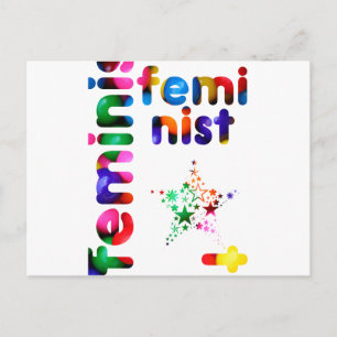 Feminist Jellybohne Postkarte