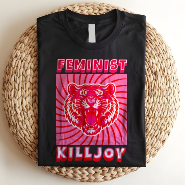 Feminist Killjoy Roaring Pink Tiger Girl Power T-Shirt (Von Creator hochgeladen)