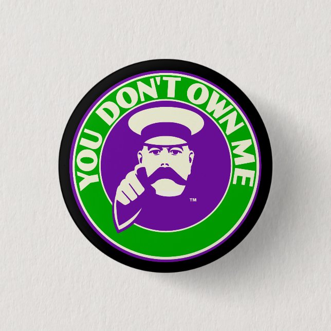 Feminist Lesley Gore Badge in suffragette Button (Vorderseite)
