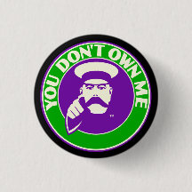 Feminist Lesley Gore Badge in suffragette