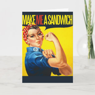 Feminist Make me a Sandwich Karte