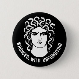 Feminist Medusa Icon Button