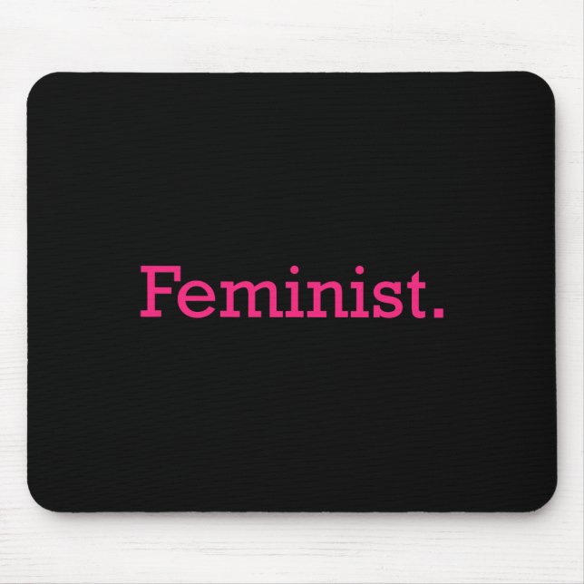 Feminist Minimal Resist Patriarchat Mousepad (Vorne)
