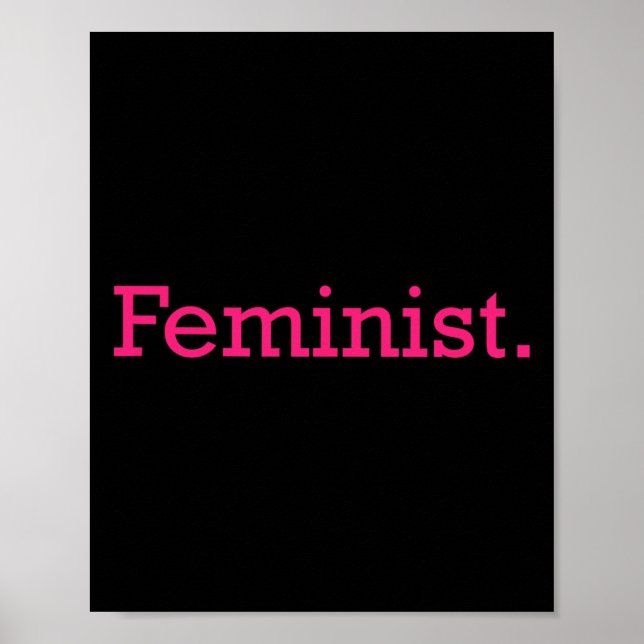 Feminist Minimal Resist Patriarchat Poster (Vorne)