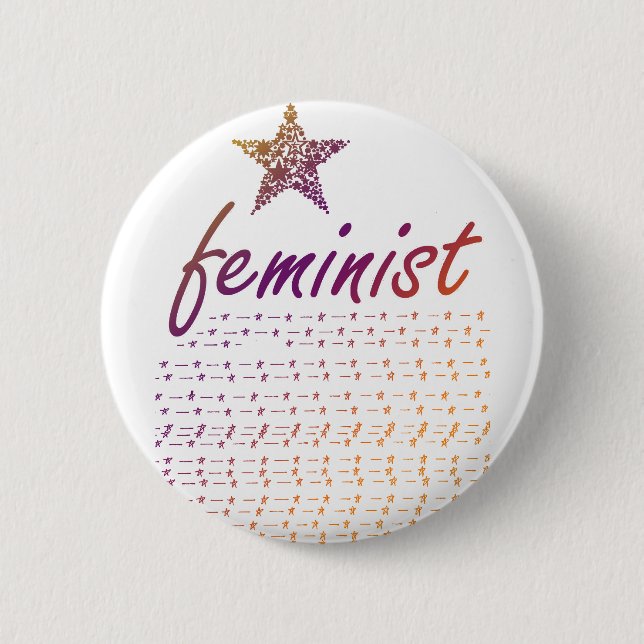 Feminist Star Button (Vorderseite)