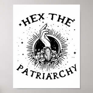 Feminist Wicca Hexe Die Patriarchie Hexenkrebs Poster