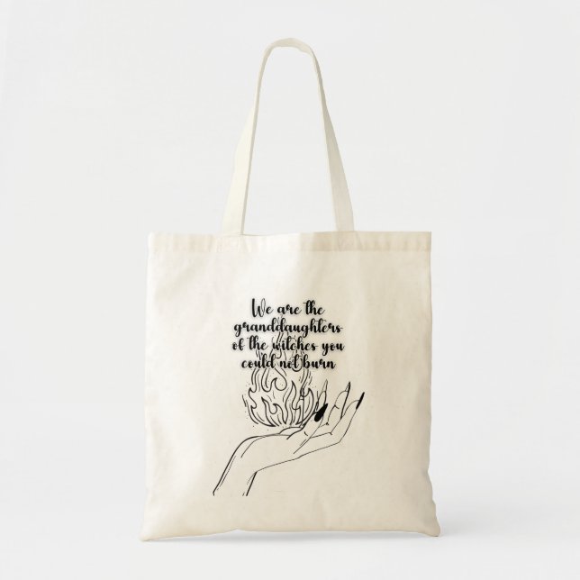 Feminist Witchy Tote Bag Tragetasche (Vorne)
