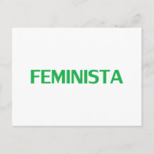 Feminista, Feminist in spanisch-grün, modern