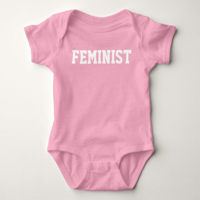 Feministin Baby Strampler (Vorderseite)