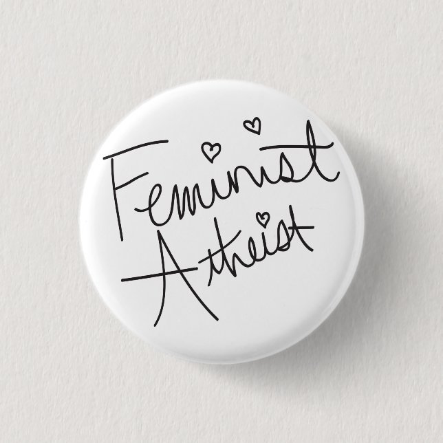 Feministin Button (Vorderseite)