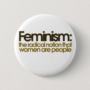 Feministin Definition Button