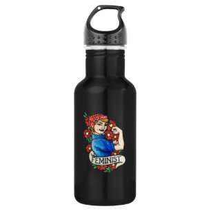 Feministin Edelstahlflasche