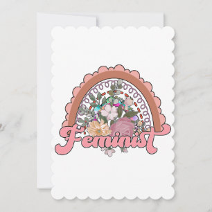 Feministin Flachgrüßkarte Feiertagskarte