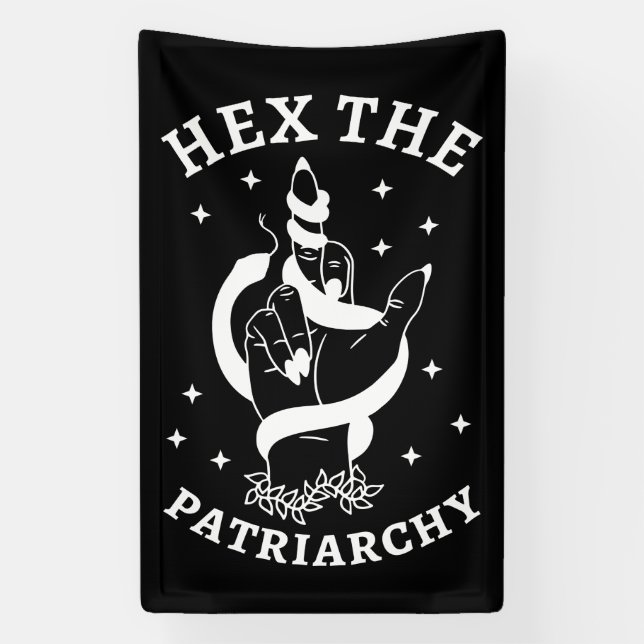 Feministin Hexe - Das Patriarchat III Banner (Vertikal)