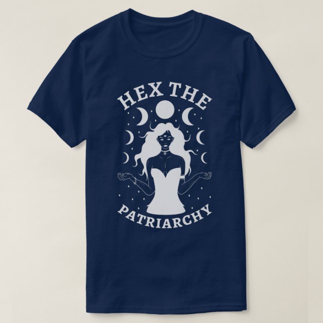 Feministin Hexe kämpft gegen das Patriarchat Hex t T-Shirt (Design vorne)
