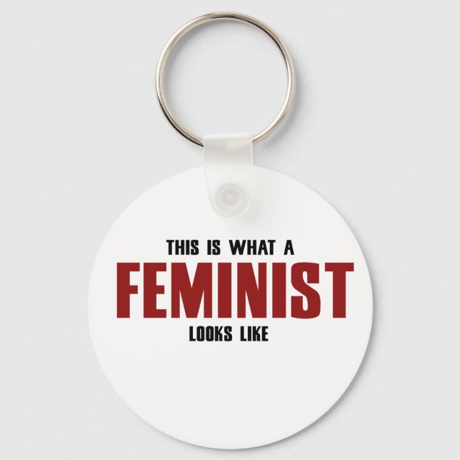 Feministin Schlüsselanhänger (Vorderseite)