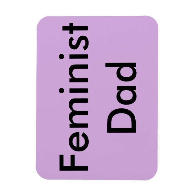 Feministin Vater Car Magnet (Vertikal)
