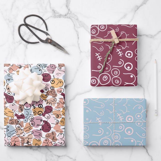 Feministin Verpackungsblätter Geschenkpapier Set (Vorderseite)