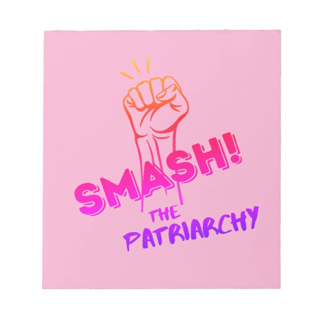 Feministin - Zerschlagt das Patriarchat - Notizblock (Vorderseite)