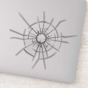 Feministinnen schattern Glasdecke  Klare Aufkleber