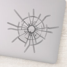 Feministinnen Shatter Glasdecke | Klare Aufkleber