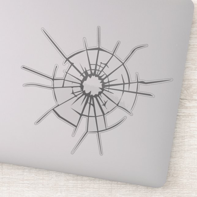 Feministinnen Shatter Glasdecke | Klare Aufkleber (Detail)