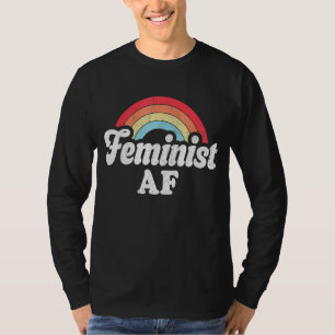 Feministische AF Retro Vintage 60er 70er Jahre Sti T-Shirt