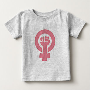 Feministische Faust Baby T-shirt