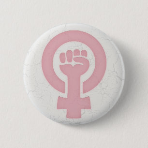 Feministische Faust Button