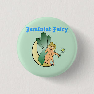 Feministische Fee (Version 2) Button