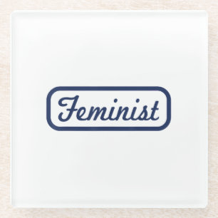 Feministische Frauenpower Vintage T-Shirt Tee Gesc Glasuntersetzer