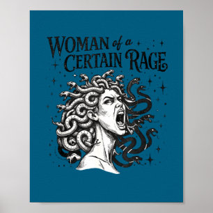 Feministische Kunst Empowerment Frau mit einer gew Poster