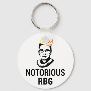 Feministische Liebe, berüchtigte RBG Gold Crown Schlüsselanhänger