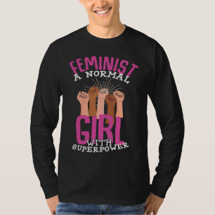 Feministische Liebe Stolz Fairness Schwesternschaf T-Shirt