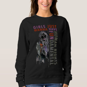 Feministische Mädchen wollen nur grundlegende Mens Sweatshirt