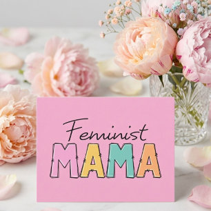 Feministische Mama Postkarte