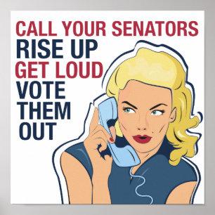Feministische politische Aktivistin Demokratin Fra Poster