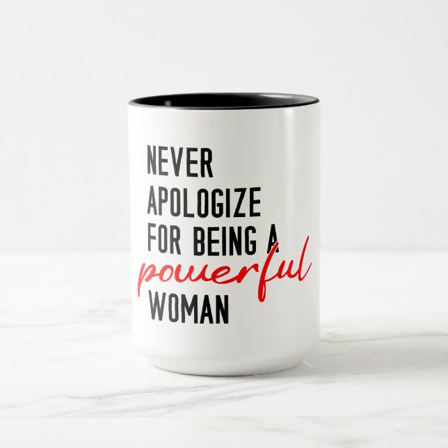 Feministische Power-Kaffee Tasse (Zentrum)