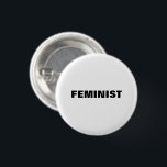 "feministische" schwarze Buchstaben - weißer Hinte Button<br><div class="desc">"feministische" schwarze Buchstaben - weiße Hintergrundtaste</div>