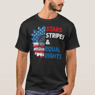 Feministische Sterne Streifen Gleichberechtigung A T-Shirt