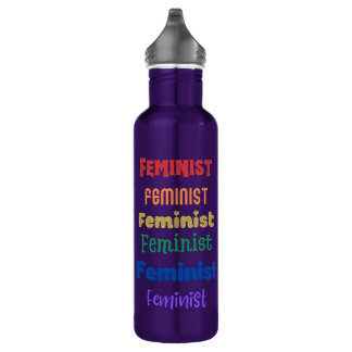 feministische Stolzwasser-Flasche Edelstahlflasche