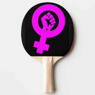FEMINISTISCHE SYMBOL PONG PADDLES TISCHTENNIS SCHLÄGER