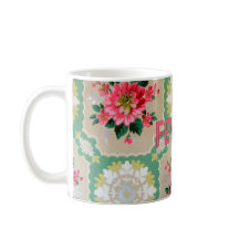 Feministische Vintage Tapeten-Tasse
