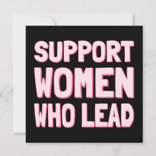 Feministische Wahlen - Unterstützt Frauen, die füh