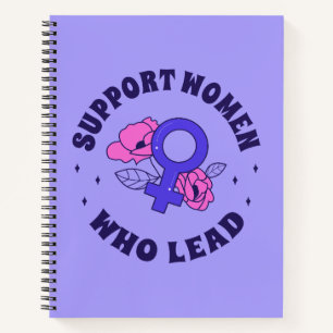 Feministische Wahlen - Unterstützt Frauen, die füh Notizbuch