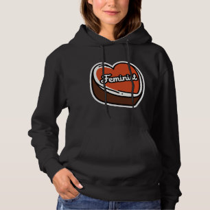 Feministischer Candy Heart Hoodie