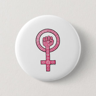 Feministischer Faustknopf Button
