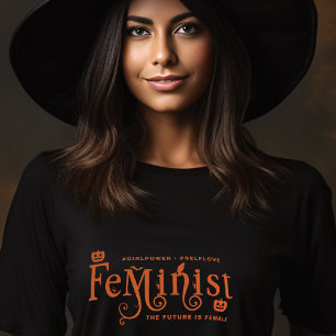 Feministischer Gothic Dark Academia Girl Power Sel T-Shirt