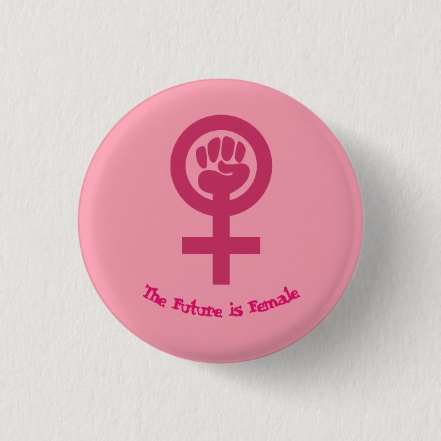 Feministischer Knopf Button (Vorderseite)